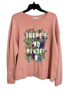 EcoThreads Women's Dusty Rose Graphic Crewneck Sweatshirt